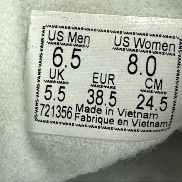 Vans Women's Size 8 Old Skool Skate Shoe White Classic Canvas Low Top Sneakers - Picture 10 of 10